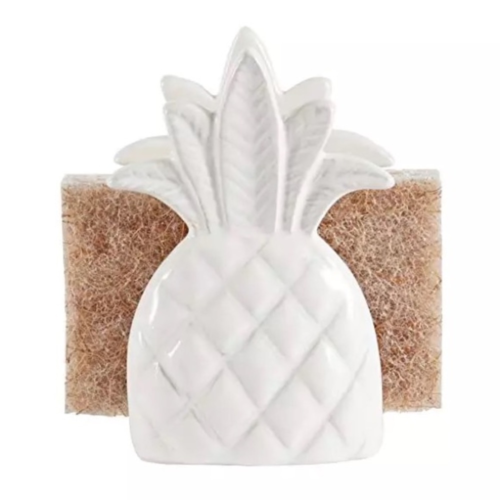 Ceramic pineapple napkin holder, sponge holder